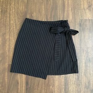 Black Pinstripe Skirt- Nasty Gal Size 0
